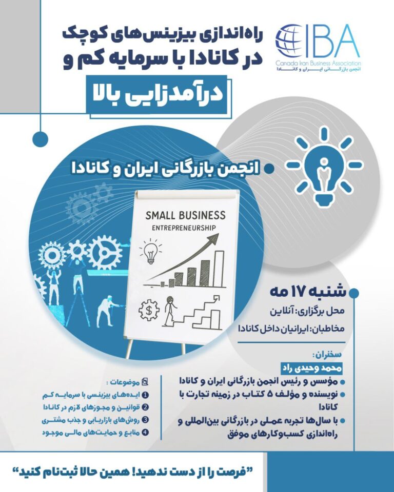راه اندازی بیزینس های کوچک در کانادا با سرمایه کم و در آمدزایی بالا